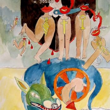 Pittura intitolato "Effetti del buon go…" da Daniele Baron, Opera d'arte originale