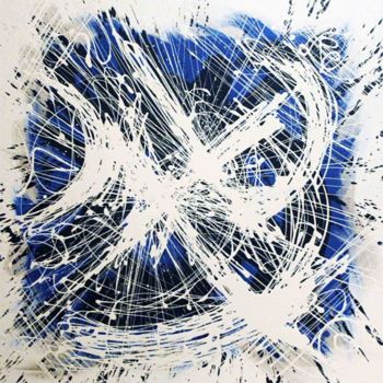 Painting titled "Immensamente Blu" by Daniele Mariani, Original Artwork