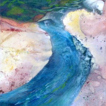 Peinture intitulée "SOURCE ARDECHE 81 x…" par Daniele Sanchez Dsz, Œuvre d'art originale, Acrylique Monté sur Châssis en bois