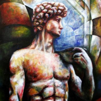 Painting titled "El David" by Daniel Zarraga, Original Artwork, Acrylic