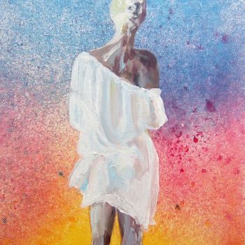 Peinture intitulée "A l'aube" par Daniel Halin, Œuvre d'art originale, Acrylique