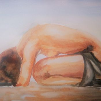 Painting titled "Méditation à la pla…" by Daniel Halin, Original Artwork, Acrylic