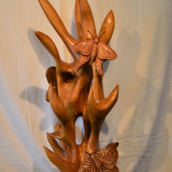 Skulptur mit dem Titel "L'herbe aux papillo…" von Daniel Haran, Original-Kunstwerk