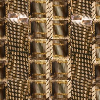 Fotografia intitulada "carrés de patchword" por Danielle Dubus, Obras de arte originais