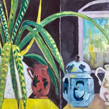 Картина под названием "Kitchen n°6" - Danielle Teyssedre, Подлинное произведение искусства, Акварель Установлен на Деревянна…