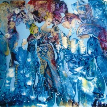 Pittura intitolato "vasa2018-rumeurs-10…" da Danielle Vasa, Opera d'arte originale, Olio