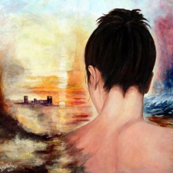 Painting titled "Regard vers Turner" by Danielle Bellefroid, Original Artwork, Acrylic