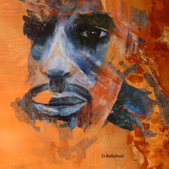 Arts numériques intitulée "Africa-2." par Danielle Bellefroid, Œuvre d'art originale, Peinture numérique