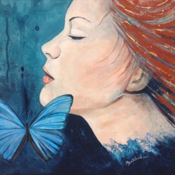 Pittura intitolato "Blue-dream.jpg" da Danielle Bellefroid, Opera d'arte originale, Acrilico