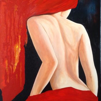 Painting titled "Ardente" by Danielle Bellefroid, Original Artwork, Acrylic