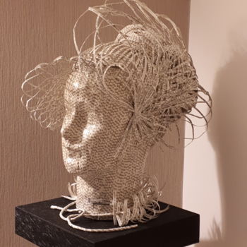 Sculpture titled "Oeuvre n°1" by Danielle Bernad, Original Artwork, Paper