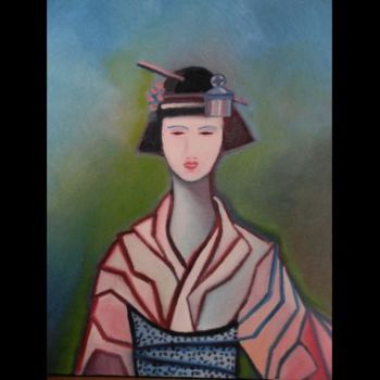 Peinture intitulée "maiko" par Danielefort, Œuvre d'art originale