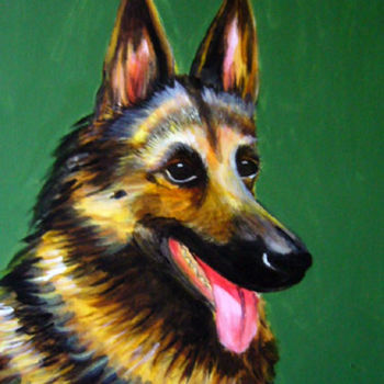 Painting titled "Oscar" by Danielle Siauw, Original Artwork, Oil