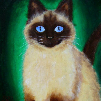 Painting titled "Cocoa" by Danielle Siauw, Original Artwork, Oil