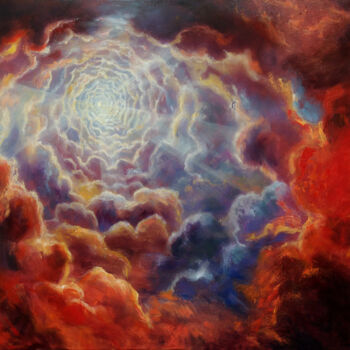 Картина под названием "Vortex XV" - Daniel Loveday, Подлинное произведение искусства, Масло