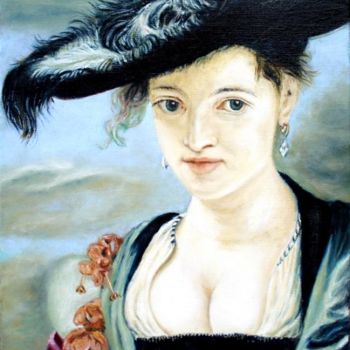 Peinture intitulée "Copie de Mme Fourme…" par Daniel Lutaud, Œuvre d'art originale, Huile