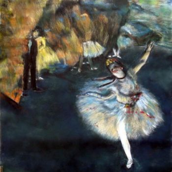 Painting titled "Copie de la Danseus…" by Daniel Lutaud, Original Artwork, Oil