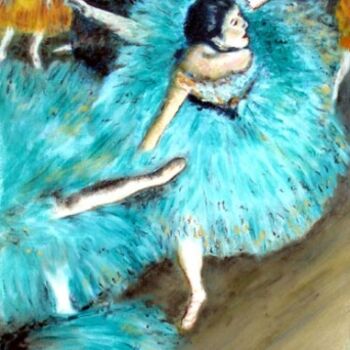 Peinture intitulée "Copie des Danseuses…" par Daniel Lutaud, Œuvre d'art originale, Huile