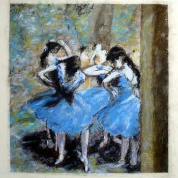 Peinture intitulée "Copie des Danseuses…" par Daniel Lutaud, Œuvre d'art originale, Huile