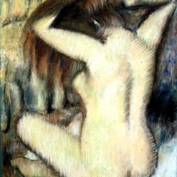 Schilderij getiteld "Copie de la Femme n…" door Daniel Lutaud, Origineel Kunstwerk, Olie