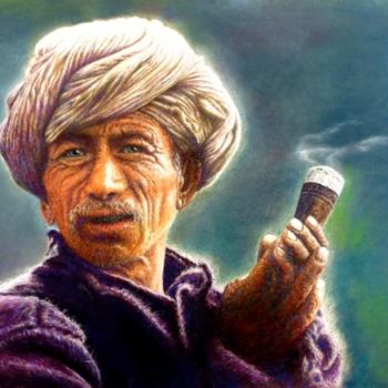 Painting titled "Chillum  Prix de la…" by Daniel Lutaud, Original Artwork