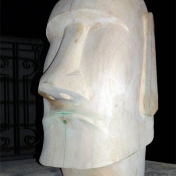 Sculpture titled "Copie du Moai du Lo…" by Daniel Lutaud, Original Artwork