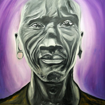 Painting titled ""AFRICAN"" by Danygil, Original Artwork, Oil