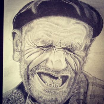 Drawing titled ""THE ART OF SMILING"" by Danygil, Original Artwork, Pencil