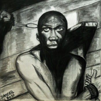 Drawing titled ""NOUMOUKE DANS LA C…" by Danygil, Original Artwork, Charcoal