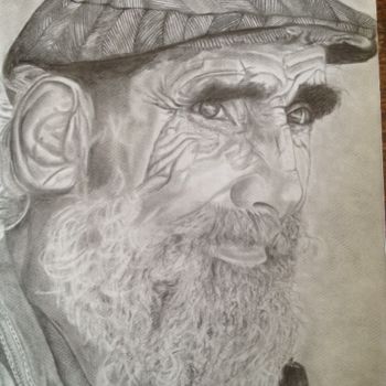 Drawing titled ""PAPY 2"" by Danygil, Original Artwork, Pencil