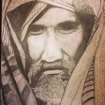Dibujo titulada ""L'HOMME DU SAHARA"…" por Danygil, Obra de arte original, Lápiz