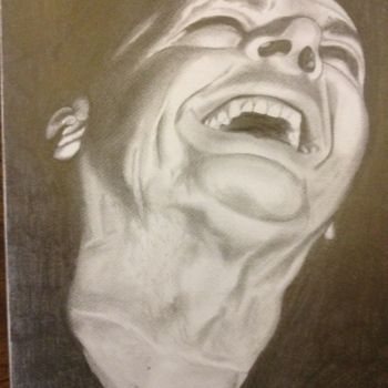 Dessin intitulée ""FOU-RIRE" - "LAUGH…" par Danygil, Œuvre d'art originale, Crayon