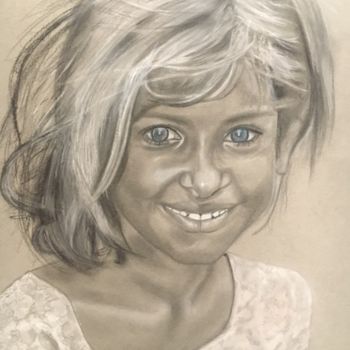 Dessin intitulée ""NOOR"" par Danygil, Œuvre d'art originale, Crayon