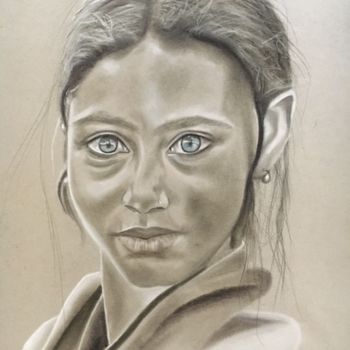 Drawing titled ""PRIYA 2, Indienne"…" by Danygil, Original Artwork, Pencil