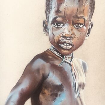 Dessin intitulée ""KUMBA"" par Danygil, Œuvre d'art originale, Pastel