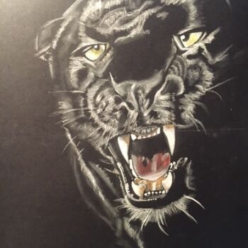 Drawing titled ""BAGHERAA"" by Danygil, Original Artwork, Pastel