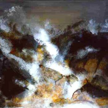 Painting titled "Abstrait n°2" by Daniel Rostin, Original Artwork