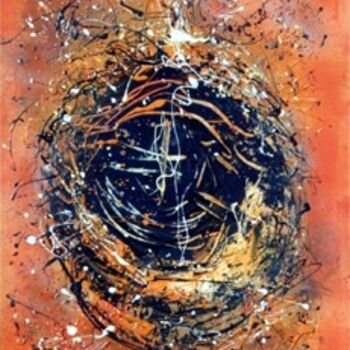 Peinture intitulée "Abstrait n°3" par Daniel Rostin, Œuvre d'art originale
