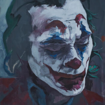 Painting titled "Joker" by Daniel Rubio Rebollo, Original Artwork, Acrylic