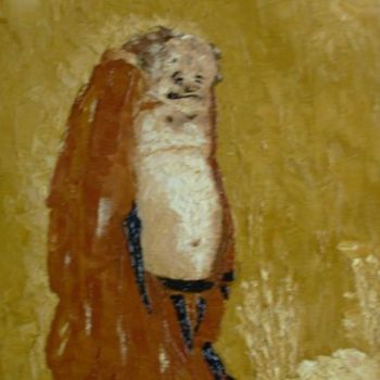 Painting titled "Divinite" by Danihua, Original Artwork, Oil
