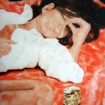 "L`endormie" başlıklı Tablo Danihua tarafından, Orijinal sanat, Petrol