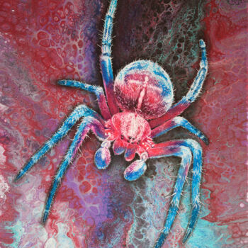 Картина под названием "Spidervoid" - Daniil Chernenko, Подлинное произведение искусства, Масло Установлен на Деревянная рама…