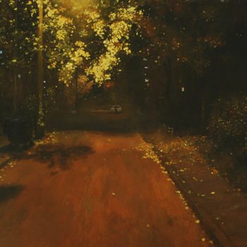 Pintura titulada "Walk at night" por Danil Shurykin, Obra de arte original, Acrílico
