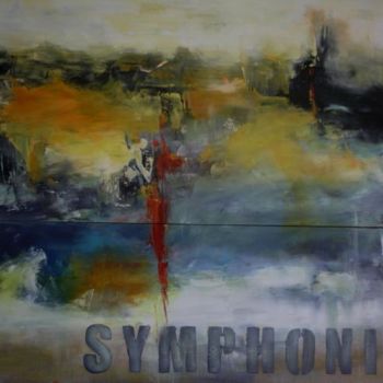 "symphonie" başlıklı Tablo Liliane Danino tarafından, Orijinal sanat, Petrol