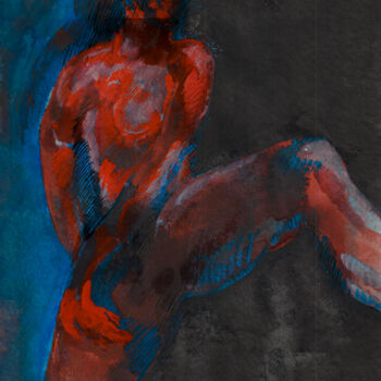 Pintura titulada "Dancer" por Daniel Makarov, Obra de arte original, Acuarela