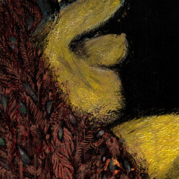 Peinture intitulée "Firebird" par Daniel Makarov, Œuvre d'art originale, Pastel