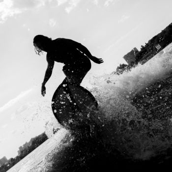 Photography titled "Wake surf in Moscow" by Daniil Ivanov, Original Artwork, Digital Photography