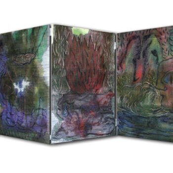 Art textile intitulée "Back to the roots" par Danjana Brandes, Œuvre d'art originale, Acrylique Monté sur Châssis en bois