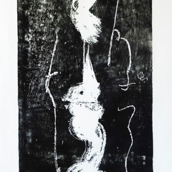 Gravures & estampes intitulée "Neijing Tu" par Danka Stepan, Œuvre d'art originale, Xylographie