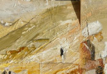 Peinture intitulée "Terra afganne" par Daniel Lanoux, Œuvre d'art originale, Collages